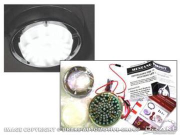 Picture of 1964-70 Mustang LED Dome Light Assembly : SD-DOME-LED-WH