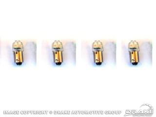 Picture of 1964-68 Mustang Instrument Panel LED Replacement Bulbs (White 1895, set of 4) : SD-1895