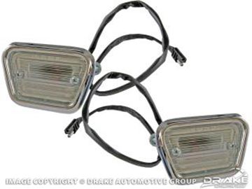 Picture of 1968 Front Side Marker Lights (Pair) : C8ZZ-15A201-C/D