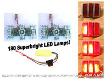 Picture of 1964-66 Mustang LED Sequential Tail Light Kit (Easy Install) : SD-0005-UB