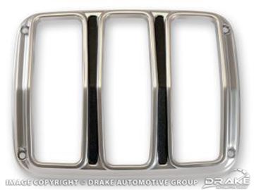Picture of 64-66 Tail Light Bezels (Satin, Pair) : C5ZZ-13489-S