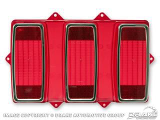 Picture of 69 Tail Light Lens (with Stainless Trim) : C9ZZ-13450-A