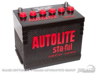Picture of 64-72 Autolite Sta-Ful Battery 500 amps (Group 24) : C1DZ-10655-A