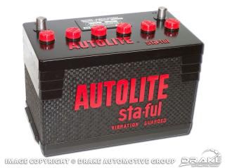 Picture of 64-72 Autolite Sta-Ful Battery 500 amps (Group 27) : C7DZ-10655-B