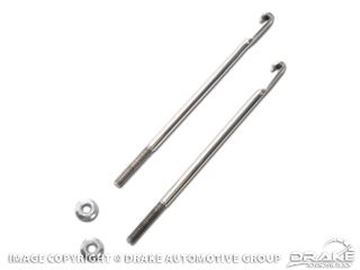 Picture of 1967-70 Mustang Battery Hold Down Bolt Kit, Stainless Steel (24F series) : D0AZ-10756-SS