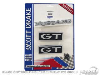 Picture of 1968 Emblem Kit GT (All bodystyles) : C8ZZ-6540282-GT