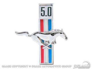 Picture of 5.0 Running Horse Emblem (RH) : C7ZZ-16228-5.0
