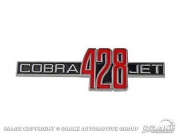 Picture of 428 Cobra Jet' Fender Emblem (G.T. 500) : S9MS-16C144-A