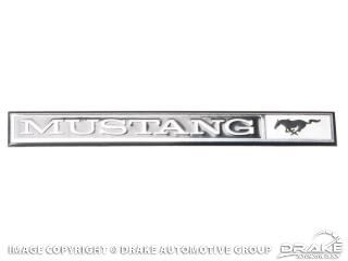 Picture of 1969-70 Mustang Dash Emblem ('Mustang', insert only) : C9ZZ-6304460-BI