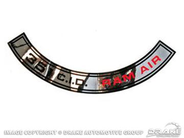 Picture of 69-70 Air Cleaner Decal (351 Shelby Ram Air) : DF-179