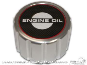 Picture of 1965-68 Mustang Oil Cap (Billet, Push-on) : B-6766-A