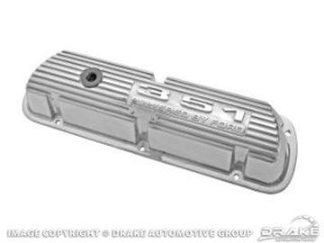 Picture of 351 Polished Aluminum Valve Covers (Pair) : 6A582-351P