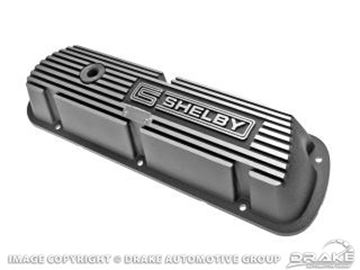 Picture of Aluminum Valve Covers with Shelby Logo (Pair) : 6A582-S