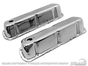 Picture of Chrome Valve Covers (390, 427, 428) : C7ZZ-6A582-C