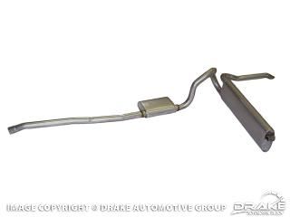 Picture of 1964-66 Mustang Exhaust (V8 single exhaust system - Includes resonator, no Y pipe) : C5ZZ-5257-DRK