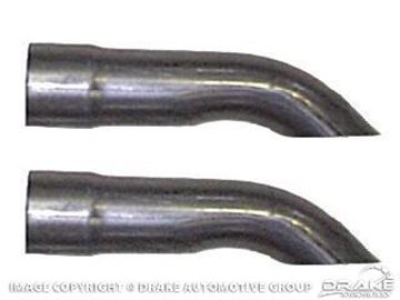 Picture of 1967-73 Mustang Exhaust Tips (Turn downed tips 2.25') : C8ZZ-5257-TIP