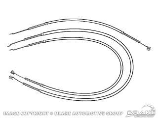 Picture of 64-66 Heater Control Cables (Heater,Temperature,Defroster) : C5ZZ-18518-52-K