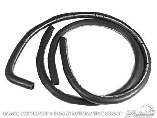 Picture of Concourse Heater Hose (with A/C, White Stripe) : C7ZZ-18472-ACW