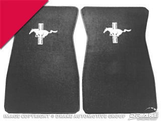 Picture of Embroidered Carpet Floor Mats (Bright Red) : ACC-FM-EMB-BR
