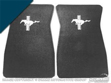Picture of Embroidered Carpet Floor Mats (Dark Blue) : ACC-FM-EMB-DB