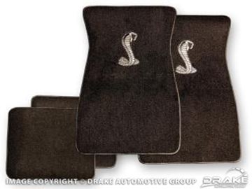 Picture of Cobra Snake Floor Mat (Black/Silver) : ACC-FM-SNAKE-BK