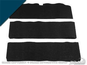 Picture of 65-68 Fold-Down Seat Carpet (Dark Blue, 80/20) : FD-65-DB