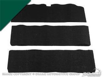 Picture of 65-68 Fold-Down Seat Carpet (Dark Green, 80/20) : FD-65-DG
