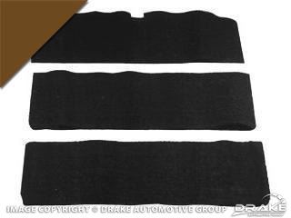 Picture of 65-68 Fold-Down Seat Carpet (Dark Saddle, 80/20) : FD-65-DS