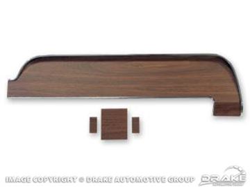 Picture of 68 Deluxe int wood dash trim w/ac : C8ZZ-6504410-AC