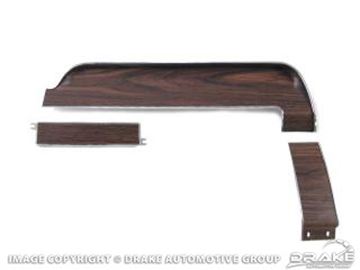 Picture of Deluxe Dash Panels (with Wood Grain, 3 Piece) : C8ZZ-6504410-KR