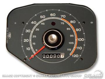 Picture of 69/70 Mustang speedo/gray face : D0ZF-17265