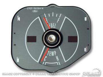 Picture of 70 Mustang fuel/temp gauge-gray : D0ZF-9A284