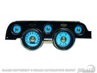 Picture of 67-68 Electro Luminescent Instrument Panels (11 piece, no tach) : C7ZZ-10890-GLO