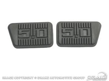 Picture of 65-68 5.0 Brake & Clutch Pedal Pads (Set) : C5ZZ-2457624-50