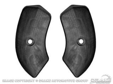 Picture of 64-67 Seat Hinge Covers (Black) : C5ZZ-6561692/3B