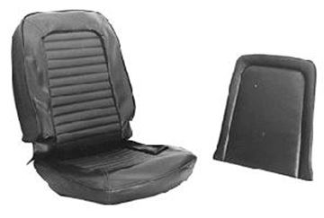 Picture of Front Bucket Seat Upholstery (Parchment) : 66-S-BUCK-PR