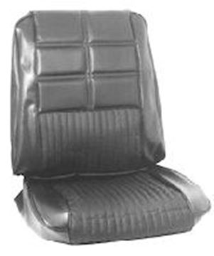 Picture of Deluxe Front Bucket Seat Upholstery (Black) : 69-D-BUCK-BK