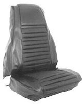 Picture of Deluxe Front Bucket Seat Upholstery (Black) : 70-D-BUCK-BK