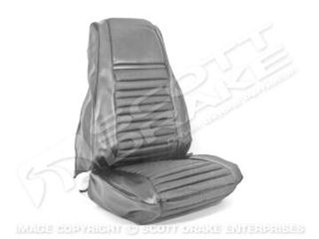 Picture of 69 Mach 1 Upholstery, Full Set (White with White Stripe) : 69-M-FULL-WT/WT