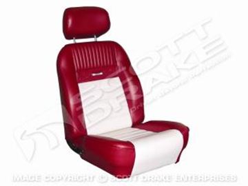 Picture of Coupe Pony Sport Seats (Bright Red) : SS-65CP-FULL-BR