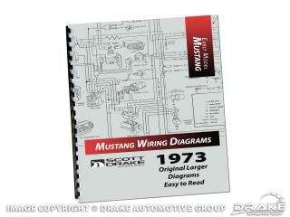 Mustang 1973 PRO Wiring Diagram Manual (Large Format) : MP-9-P | Scott