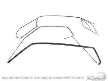 Picture of 71-73 Coupe Roof Rail Seal : D1ZZ-6551222/3A