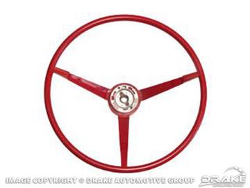Picture of 1965 Standard Steering Wheel (Bright Red) : C5ZZ-3600-BR