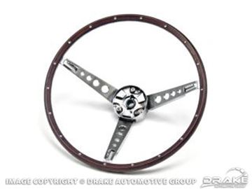 Picture of Deluxe Steering Wheel Assembly (Woodgrain) : C7OZ-3600-NK