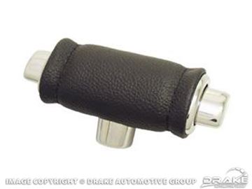 Picture of 68-69 Deluxe Shift Handle Leather (Black) : C8OZ-7213-BKL