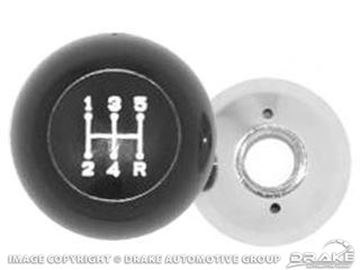 Picture of 65-66 Shift Knob with 5 Speed Pattern : C5ZZ-7213-T5