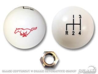 Picture of Mustang 4 spd shift ball white : C5ZZ-7213-W4