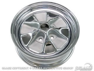 Picture of 1964 Styled Steel Wheel (14X5 With Chrome Rim and Argent Paint) : C5ZZ-1007-ARGR