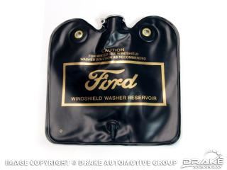 Picture of 1967 Windshield Washer Bag (Gold Ford logo, flip cap) : C7ZZ-17618-DR