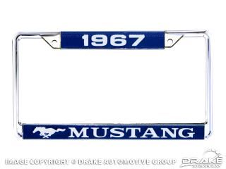 Picture of 1967 Mustang Year Dated License Plate Frame : ACC-LPF-67